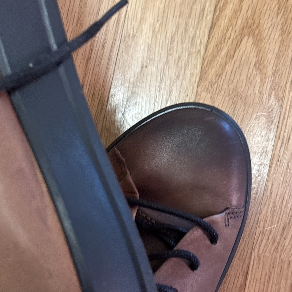 ECCO Soft Lux Cognac (Ombre) Leather Lace Up Sneakers EU 39 6.5 M 8.5 W - Picture 16 of 16